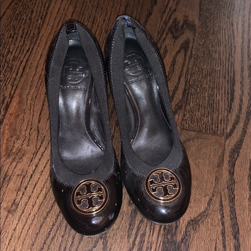 Tory Burch Black Leather Heel
